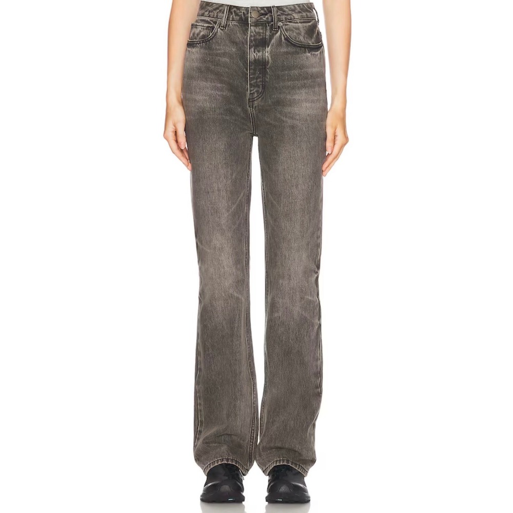 FEAR OF GOD ESSENTIALS High Waisted Fitted Leg Jeans in Black Size 29 NWT